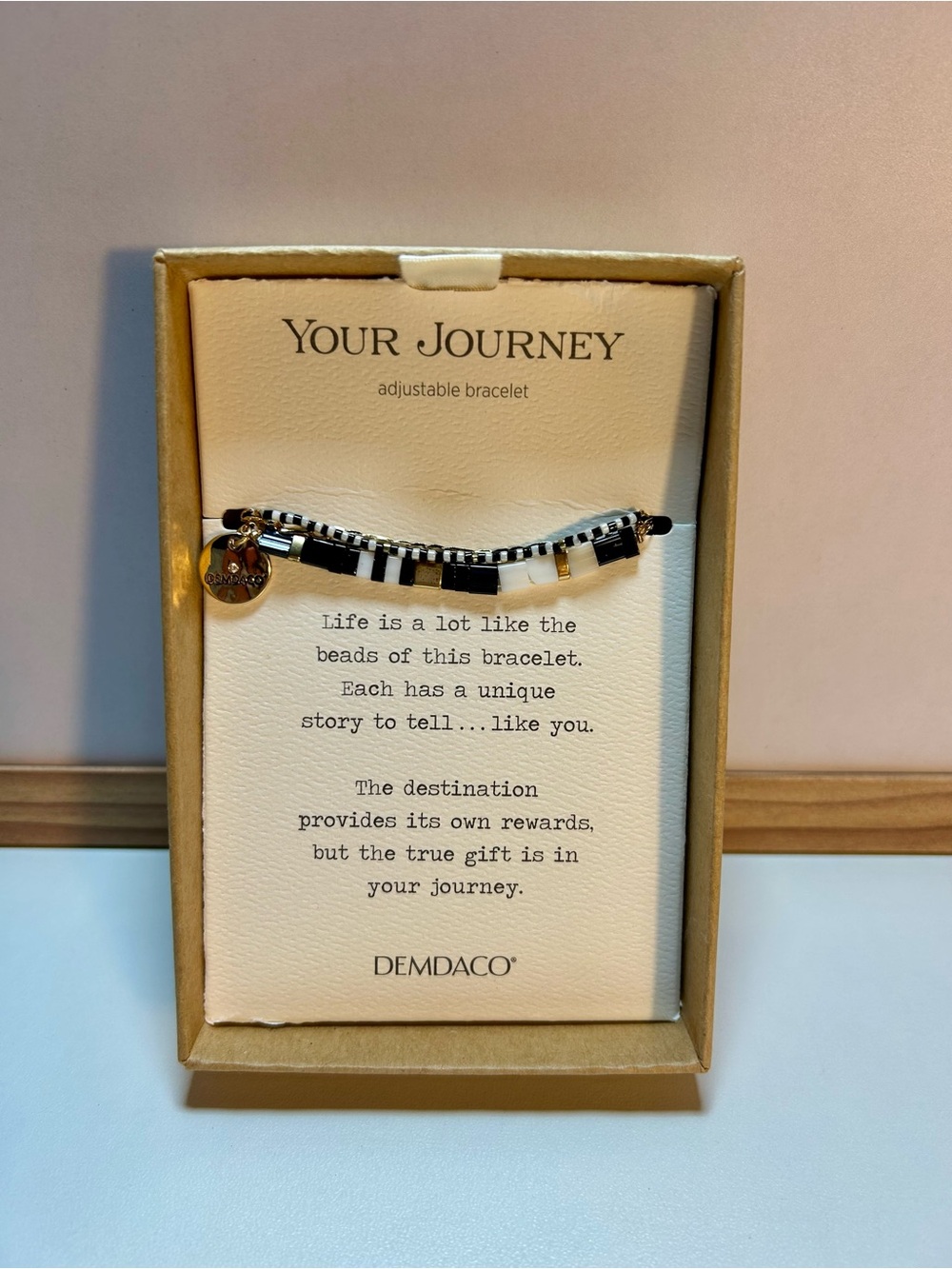 DEMDACO Your Journey Tile Bracelet - Strength, Adjustable